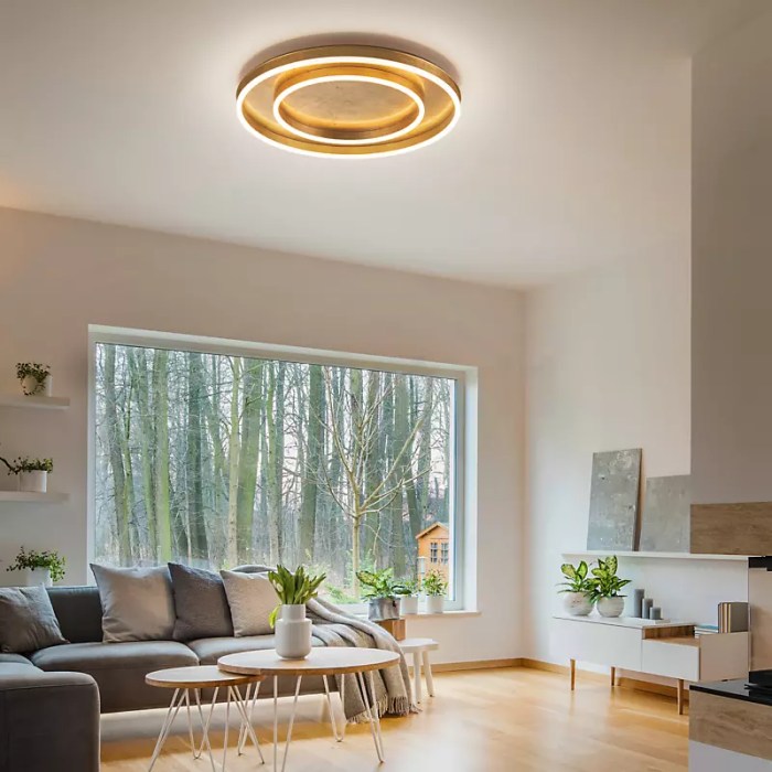 Ceiling room living bedroom lamp simple nordic modern light wood led round solid lights wohnzimmer thin balcony ultra lighting deckenleuchten