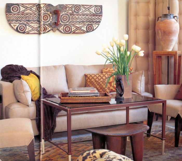 African living room decor ideas decorating style design furniture traditional masks decorations interior africa modern wood decoration rooms natural color