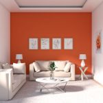 Orange living room design sofa white ideas color wohnzimmer minimalism style farbgestaltung im designs